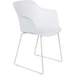 Designové židle white label living v bílé barvě z plastu 
