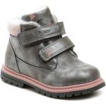 Dětské Zimní kotníkové boty Wojtylko v šedé barvě z kožešiny ve velikosti 21 na zimu 