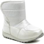 Dětské Zimní boty Wojtylko v bílé barvě v třpytivém stylu z kožešiny ve velikosti 31 se třpytkami na zimu 
