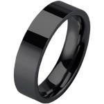 Wolframový prsten černý, šíře 6 mm