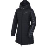 Dámské Zimní kabáty HUSKY v černé barvě ve velikosti L s dlouhým rukávem ve slevě 