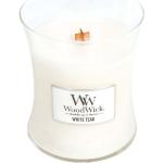 Svíčky Woodwick v bílé barvě v elegantním stylu z teaku ve slevě 