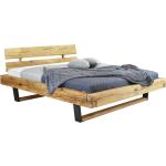 Dvoulůžkové postele Woody v industriálním stylu z dubu 