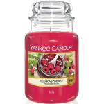 Aromatické svíčky Yankee Candle Red Raspberry v malinově růžové barvě ve slevě 