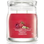 Aromatické svíčky Yankee Candle Red Raspberry v malinově růžové barvě 