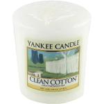 Aromatické svíčky Yankee Candle Clean Cotton v bílé barvě 