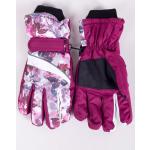 Dámské Lyžařské rukavice ve fuchsiové barvě ve velikosti XXL ve slevě na zimu 