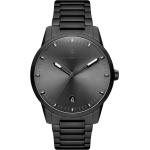Pánské Náramkové hodinky v černé barvě v elegantním stylu matné ocelové 