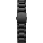 Pánské Řemínky na hodinky v černé barvě v elegantním stylu z nerezové oceli matné ocelové 