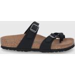 Dámské Kožené sandály Birkenstock Mayari v černé barvě z nubukové kůže ve velikosti 41 veganské na léto udržitelná móda 