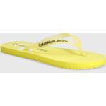 Pánské Designer Plážové pantofle Calvin Klein Jeans v žluté barvě ve velikosti 45 na léto 