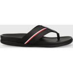 Pánské Kožené sandály Tommy Hilfiger v černé barvě z kůže ve velikosti 41 ve slevě na léto 