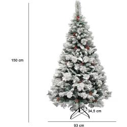 Zasněžený vánoční stromeček, ve více velikostech -150 cm-ový