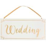 Závěsná svatební tabule s nápisem Wedding
