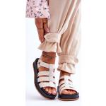Dámské Sandály bez podpatku Zaxy ve světle béžové barvě ve velikosti 38 veganské na léto 