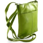 Dámské Kožené kabelky Arwel v zelené barvě z kůže ve slevě 