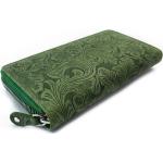 Zelená velká zipová dámská peněženka Aristea Arwel
