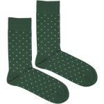 Pánské Ponožky v zelené barvě s puntíkovaným vzorem z bavlny ve velikosti 46 Svatební hosté 