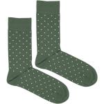 Pánské Ponožky v zelené barvě s puntíkovaným vzorem z bavlny ve velikosti 42 Svatební hosté 