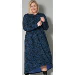 Dámské Šaty s potiskem Sara Lindholm v modré barvě v elegantním stylu ze syntetiky s dlouhým rukávem s kulatým výstřihem - Black Friday slevy na léto plus size 