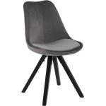Jídelní židle v tmavě šedivé barvě ze dřeva 