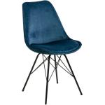 Jídelní židle v námořnicky modré barvě v moderním stylu 