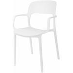 Židle Flexi s područkami bílá
