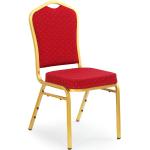 Jídelní židle v bordeaux červené čalouněné 
