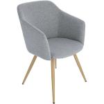 Jídelní židle ve světle šedivé barvě v elegantním stylu ze dřeva matné 