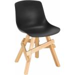 Designové židle v černé barvě ve skandinávském stylu z dubu 