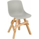 Designové židle v šedé barvě ve skandinávském stylu z dubu 