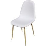Židle s potahem, 4 ks, různé barvy - bílá
