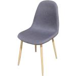 Židle v šedé barvě v moderním stylu ze dřeva 4 ks v balení ve slevě 