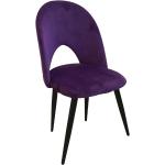 Jídelní židle ve fialové barvě čalouněné 