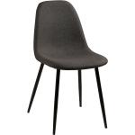 Designové židle v šedé barvě v elegantním stylu z kovu 