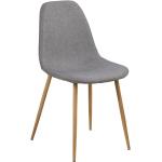 Designové židle v šedé barvě v elegantním stylu z kovu 