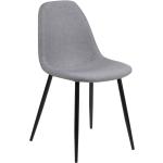Designové židle ve světle šedivé barvě v elegantním stylu z kovu 