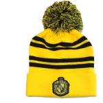 Pánské Zimní čepice v žluté barvě z akrylu s motivem Harry Potter Hufflepuff 