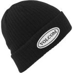 Pánské Zimní čepice Volcom v černé barvě v minimalistickém stylu ve slevě 