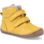 Chlapecké Zimní boty Froddo v žluté barvě z hladké kůže ve velikosti 28 ve slevě na zimu 