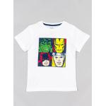 Dětská trička Zippy v bílé barvě s motivem Avengers ve slevě 