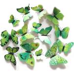 Samolepky na zeď motýli v zelené barvě 