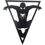 Živá Zeď Dřevěná nástěnná dekorace Spiderman trojúhelník černý