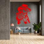 Živá Zeď Samolepka Lemmy Kilmister Barva: červená, Velikost: 40 x 53 cm