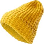 Pánské Pletené čepice Fawler v žluté barvě 
