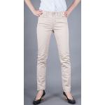 Dámské Slim Fit džíny Armani Jeans v béžové barvě z plátěného materiálu 