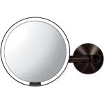  Zrcadla  Simplehuman v hnědé barvě v elegantním stylu z nerezové oceli zvětšovací 