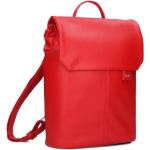 Dámské Městské batohy Zwei Mademoiselle v červené barvě v elegantním stylu z koženky 