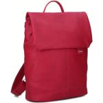 Dámské Městské batohy Zwei Mademoiselle v červené barvě v elegantním stylu z koženky o objemu 7 l 